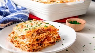 How To Make The Easiest Cheesiest Lasagna Ever  Delish Insanely Easy [upl. by Eelrebma238]