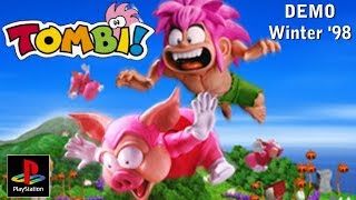 Lets Play Tombi Tomba PS1 Demo Winter 98 Disc [upl. by Irac]