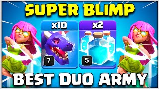 Super Archer Blimp  Best Th12 DragLoon Attack Strategy  Th12 Clone Spell Blimp Attack in Coc [upl. by Velick102]