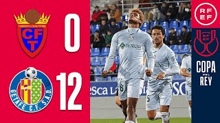 Resumen  Copa del Rey  AD Tardienta 012 Getafe CF  Primera Eliminatoria [upl. by Salomo]