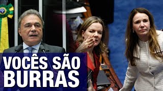 Álvaro Dias humilha senadoras e as xinga de burras Prepotência ausência de inteligência [upl. by Oiruam27]