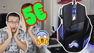 UNE SOURIS GAMER À 5€  UNBOXING amp TEST FR [upl. by Lorac]