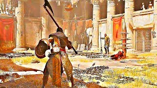 ASSASSINS CREED ORIGINS  un combat de GLADIATEURS  BOSS Gameplay [upl. by Eirelav]