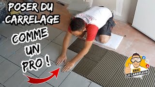 Comment POSER DU CARRELAGE au solTechnique Conseils et Astuces [upl. by Makell]