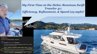 First Time at the Helm Beneteau Swift Trawler 41 Text Christopher  561 2851212 [upl. by Rajiv]