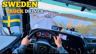 146 🇸🇪 Sweden Pov Truck Daily Routine Deliveries [upl. by Sirad252]