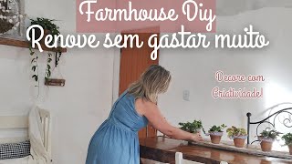 Diy IDEIAS SIMPLES E CRIATIVAS pra Decorar a Sala🍃🏡Revelei a cuba do banheiro🛁 Canjica diferente 🥣 [upl. by Ridan]