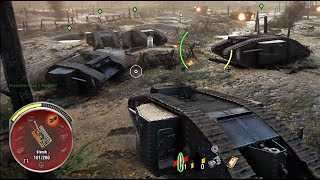 World of Tanks Console Mark I 100th Anniversary 2 Kills Flamethrower [upl. by Albion755]