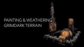 Painting and Weathering Grimdark 40k terrain [upl. by Dumah64]