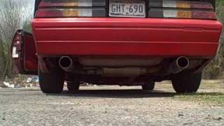 89 camaro rs exhaust clip 28L [upl. by Leuqim259]