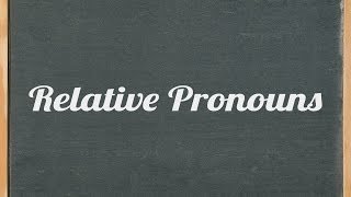 Relative pronouns who which that whose whom amp what  English grammar tutorial video lesson [upl. by Aliak953]