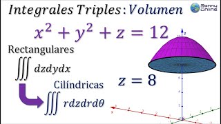 Volumen entre paraboloide y plano con integral triple  COORDENADAS RECTANGULARES Y CÍLINDRICAS [upl. by Panayiotis137]