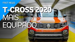 VW TCross 2020 Comfortline e Highline ganham painel digital de série [upl. by Tisbee]