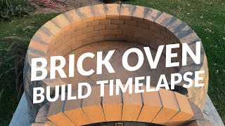 Peters FIRST Brick Pizza Oven Build [upl. by Aritak128]