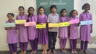 Word formation 5th Class Students Zphs Tellabadu [upl. by Ilonka780]