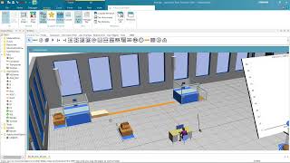 Siemens Tecnomatix Plant Simulation How to Create AGV [upl. by Ronoel747]