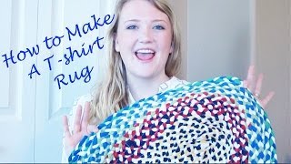 How to Make A Braided Tshirt Rug [upl. by Dviad]