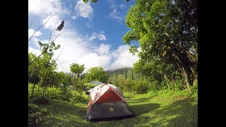 Camping at Hoomaluhia Botanical Garden [upl. by Ecnaret402]