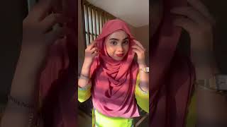 Beautiful Eid 🌛Hijab tutorial with Earrings 🧕hijab hijabtutorial 2024 viral shorts [upl. by Aseen744]