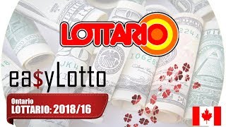 LOTTARIO winning numbers 21 April 2018 [upl. by Arbed585]