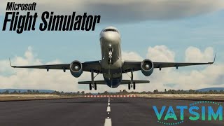 MSFS FULL FLIGHT WITH VATSIM REAL PILOT [upl. by Sternlight]