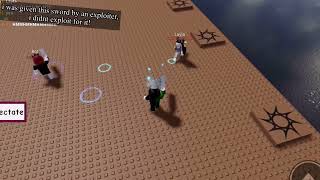 testing out the exploiter sword in mobile sword fight roblox [upl. by Pisano]