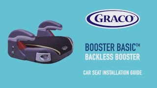 GRACO Backless Booster car seat installation guide [upl. by Eiramnerual537]