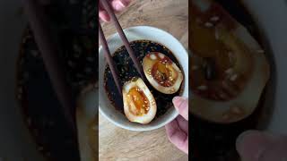 KOREAN MARINATED EGGS with jammy yolks 🤤 [upl. by Lelah]