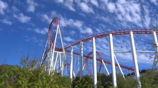 Viper off ride Six Flags Magic Mountain [upl. by Prowel]