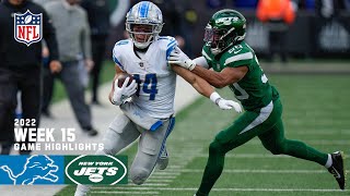 Detroit Lions vs New York Jets  2022 Week 15 Game Highlights [upl. by Silirama]