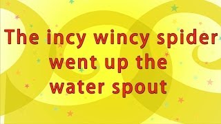 Karaoke Rhymes  Incy Wincy Spider [upl. by Enail]