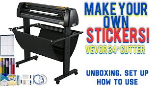 Vevor Vinyl Cutter Unboxing Set Up and Use [upl. by Aillij]