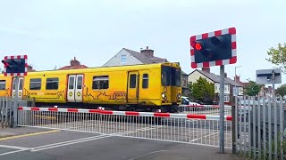 Crosby Level Crossing Merseyside [upl. by Naillil]