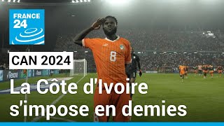 CAN 2024  la Côte dIvoire renverse le Mali in extremis et simpose en demifinale • FRANCE 24 [upl. by Neelahs]