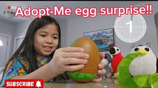 Adoptme egg surprise  lets open it  exciting toy collection [upl. by Eberly]