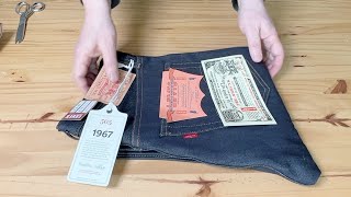 Unboxing Levis 1967 505 LVC Selvedge Denim Jeans [upl. by Tiduj]