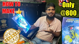 How to make led photo frame 🖼️ 100 handmade  maazranchi completeart ledlight Completeart [upl. by Attaynek62]