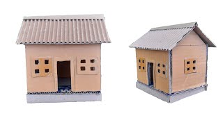 How To Make Cardboard House diy amazingcardboardhousecraft comment craft simple like kids [upl. by Sethi]