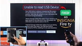 Fix Insignia Fire TV Not Recognizing USB Flash Drive Not Showing [upl. by Niamjneb]