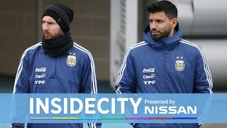 MESSI TRAINS AT CITY WITH AGUERO  INSIDE CITY 289 [upl. by Demeter554]