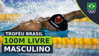 Troféu Brasil de Natação 2023  Guilherme Caribé vence os 100m livre masculino [upl. by Yasdnyl157]