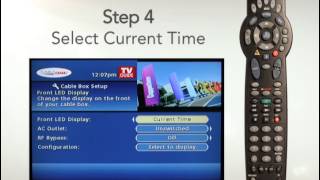 Cable ONE  Setting the Time on your Cable Box with Cable ONE [upl. by Will]