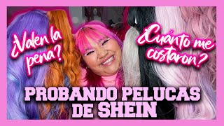 Probando pelucas de SHEIN ¿Cuanto me costaron ¿Valen la pena [upl. by Aicac435]