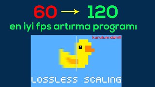 LossLess Scaling FPS Artırma Programı Kurulum Güncel [upl. by Ledba]