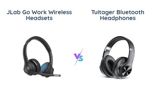 JLab Go Work Wireless Headsets vs Tuitager Bluetooth Headphones [upl. by Lahey]