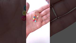 DIY Personalized Dangle Earrings  full tutorial on my channel diyearrings earrings [upl. by Raclima]