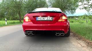 Clk500 Custom exhaust magnaflow c55 amg mufflers [upl. by Audwen519]