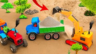 Diy tractor miniature hand pump livestream  TRANSPORTING PIXAR CARS amp JOHN DEERE vs TRACTORS [upl. by Brittan254]