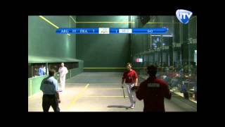 Mondial Pelote Basque Mexique 2014  Gomme Creuse Trinquet  Argentine contre France [upl. by Comptom]