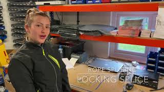 Rope Splicing Video How to make a locking splice in dyneema rope [upl. by Dominik]